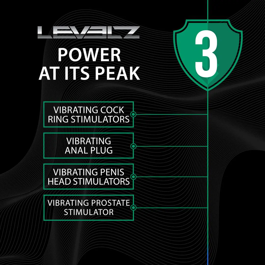 Vibrador prostático con anillo doble Levelz - Imagen 6