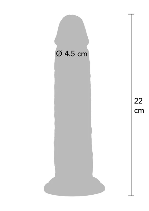 Foreskin Dong Vibrating Silicone 22 cm - Imagen 6
