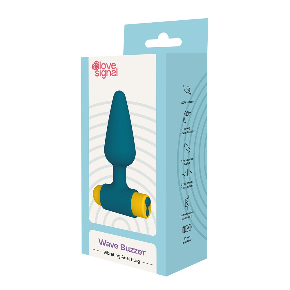 Vibrating anal plug Wave buzzer - Imagen 8