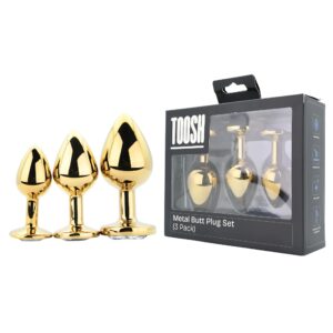 Metal butt plug 3 set Toosh