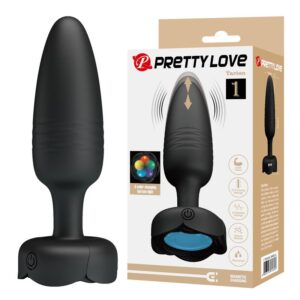Plug anal con vibración,thrusting y LED TARION
