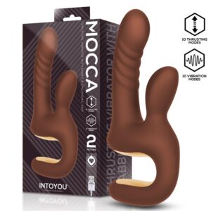 Vibrador con thrusting y mango ergonómico Mocca
