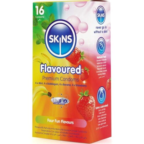 Preservativos Skins Flavoured 16u - Imagen 2