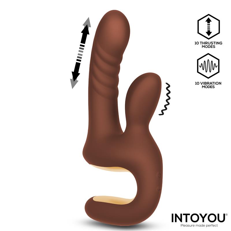 Vibrador con thrusting y mango ergonómico Mocca - Imagen 2
