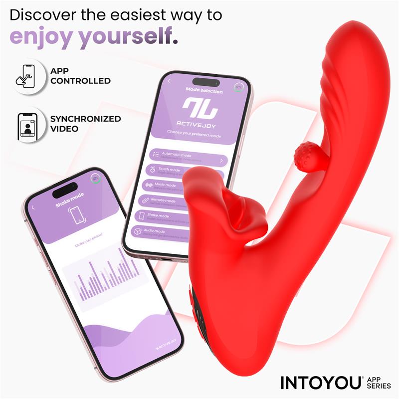 Vibrador con bola rotadora y mordisqueo Franky - Imagen 3