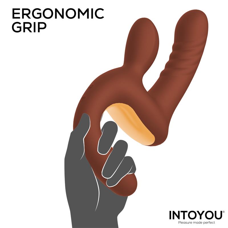 Vibrador con thrusting y mango ergonómico Mocca - Imagen 4