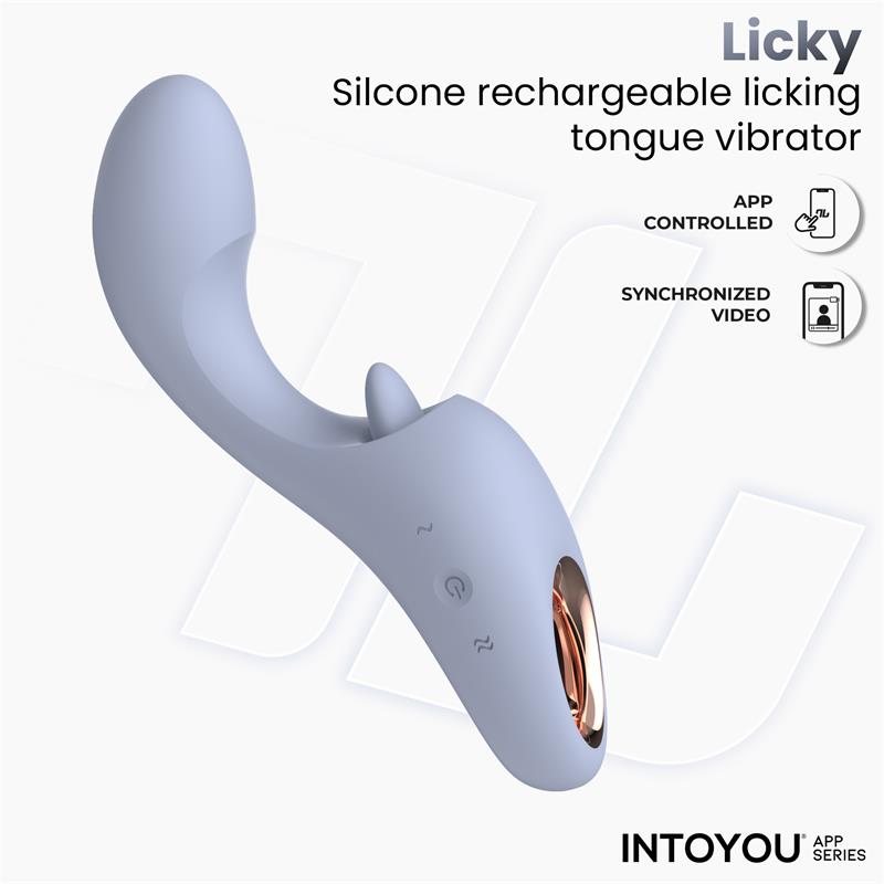 Vibrador con lengua efecto licking y APP Licky - Imagen 4