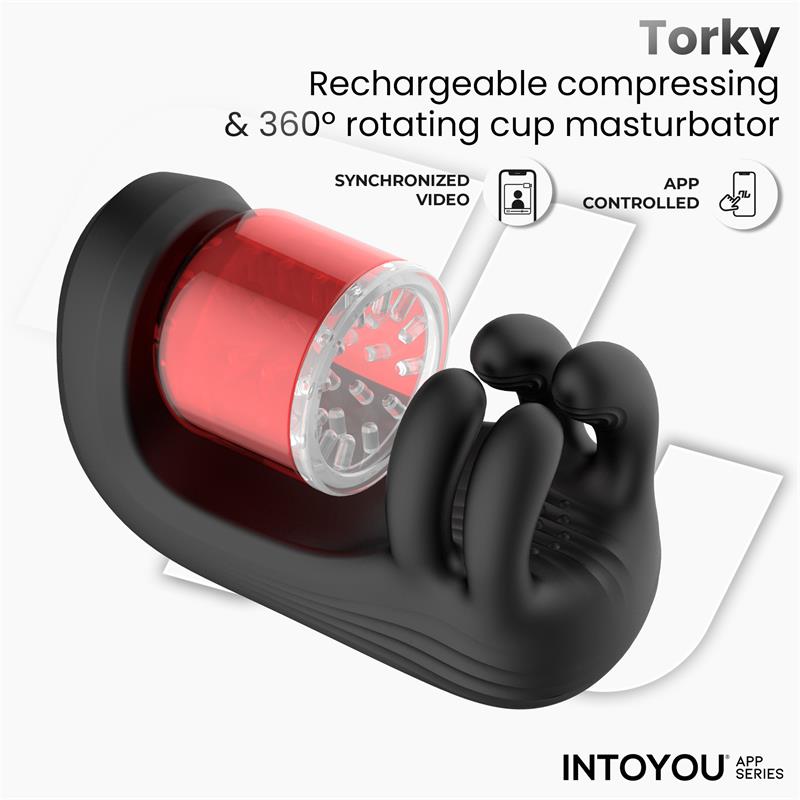 Masturbador con Rotación Compresión con App Torky - Imagen 4