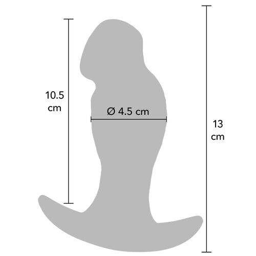Realistic Buttplug Liquid Silicone 13 cm Inferno - Imagen 5