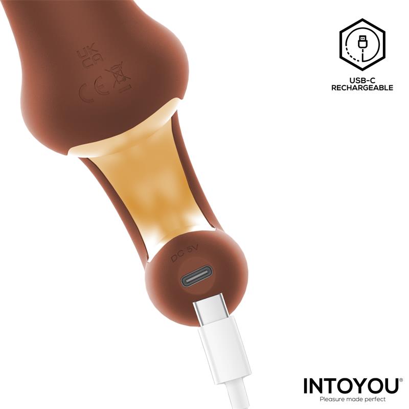 Vibrador con thrusting y mango ergonómico Mocca - Imagen 8
