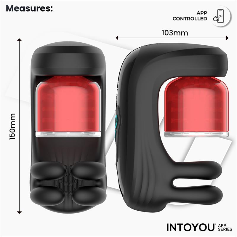 Masturbador con Rotación Compresión con App Torky - Imagen 11
