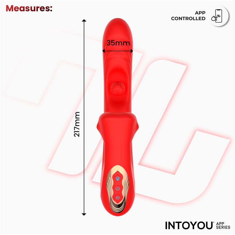 Vibrador con bola rotadora y mordisqueo Franky - Imagen 12