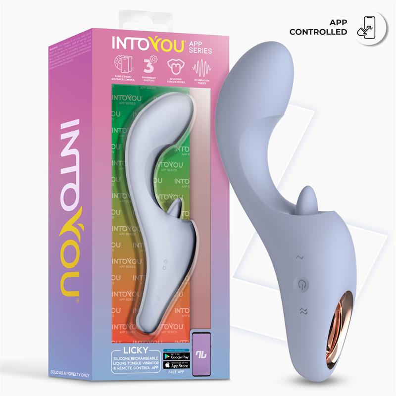 Vibrador con lengua efecto licking y APP Licky - Imagen 13
