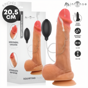Realístico eyaculador 20.5cm x 4cm Danny +lubricante simulación esperma