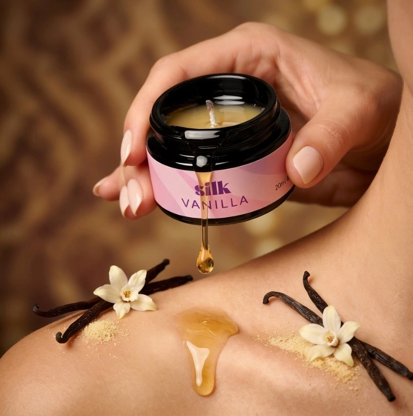 Vela masaje con feromonas vainilla 20ml - Imagen 3
