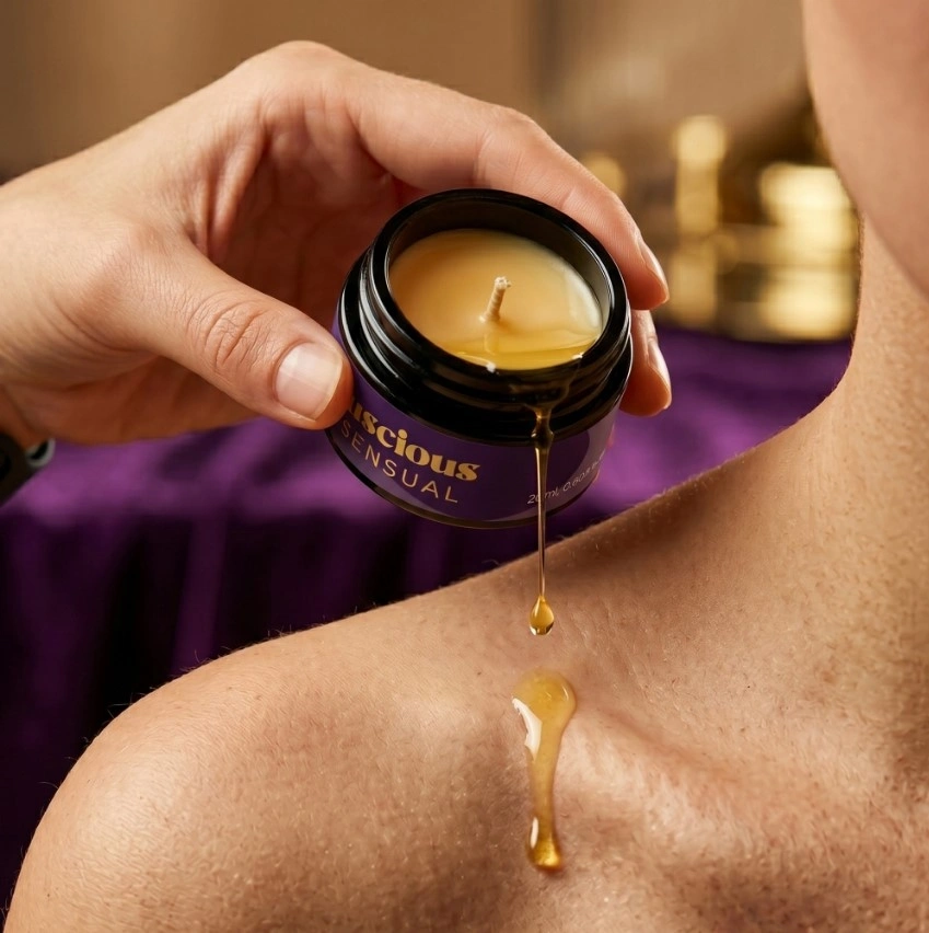 Vela masaje con feromonas luscious 20ml - Imagen 4