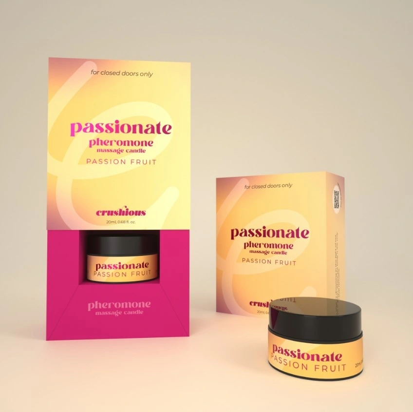 Vela masaje con feromonas frutas de la pasión 20ml - Imagen 5