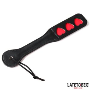 Pala spanking doble capa CORAZONES 32cm