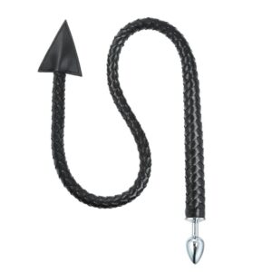 Plug anal metal con cola diablo 108cm