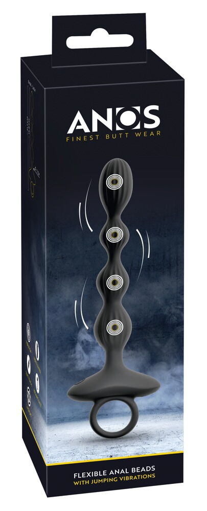 Flexible anal beads with jumping vibrations - Imagen 2