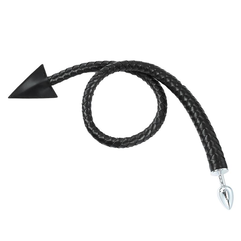 Plug anal metal con cola diablo 108cm - Imagen 2