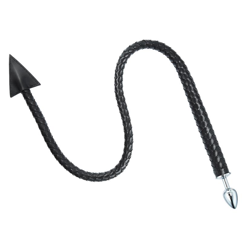 Plug anal metal con cola diablo 108cm - Imagen 4