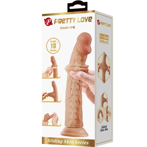 Dildo sliding skin 25cm Sharife - Imagen 5