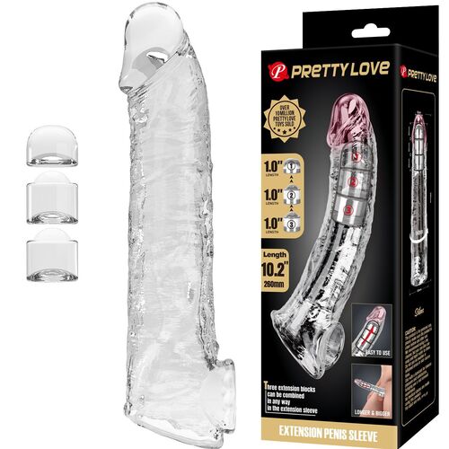 Funda extensora transparente 26x4cm