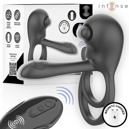 Anillo vibrador con mando y tapping Spike - Imagen 2