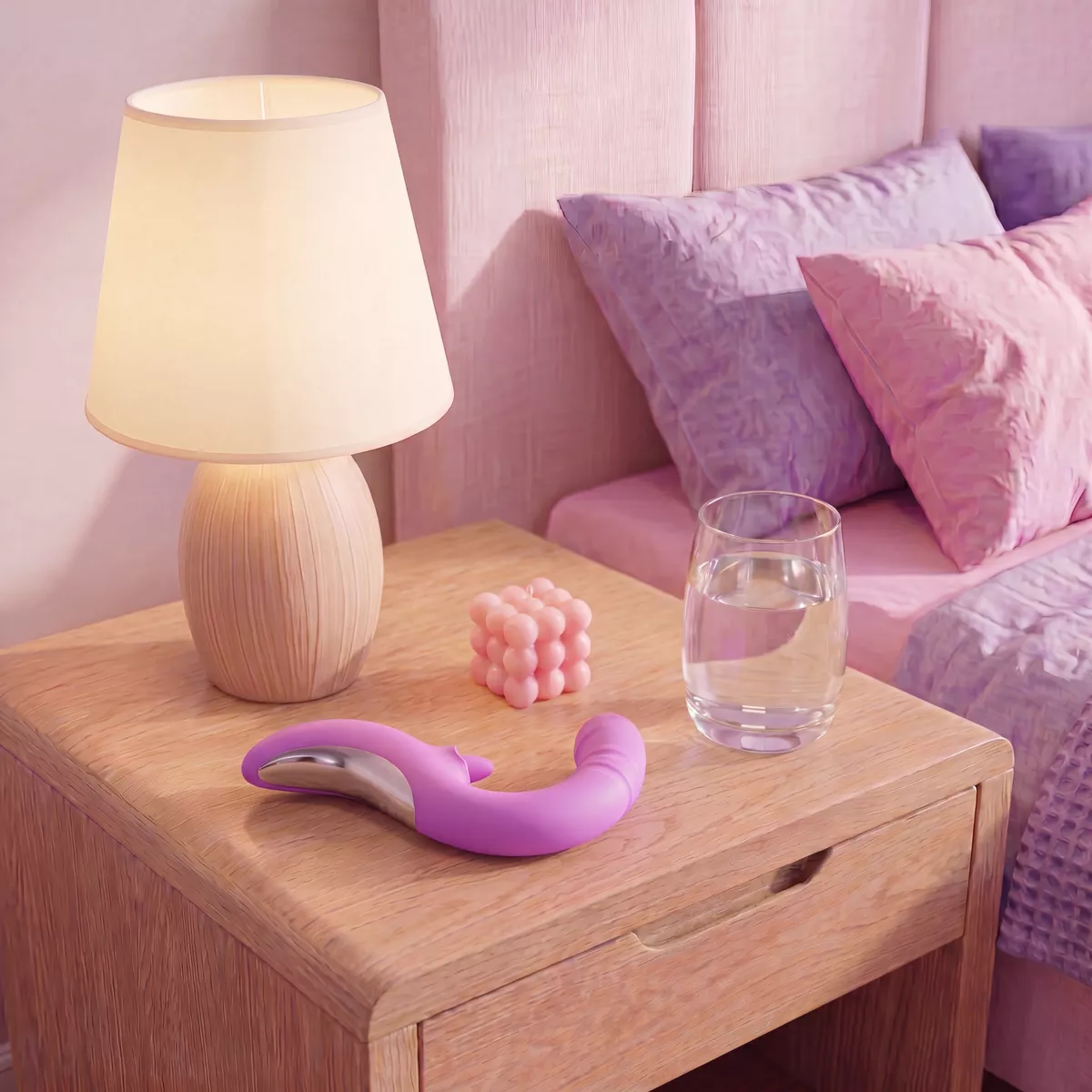 Vibrador doble con thrusting y lengua Good Vibes - Imagen 4