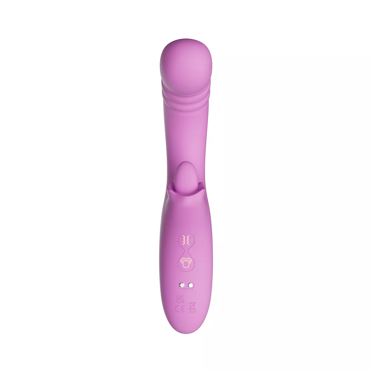 Vibrador doble con thrusting y lengua Good Vibes - Imagen 9