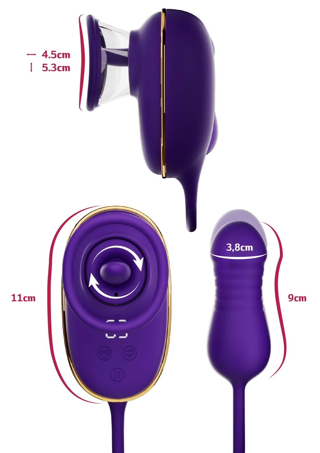 Licking clitorial pump & anal stimulator - Imagen 4