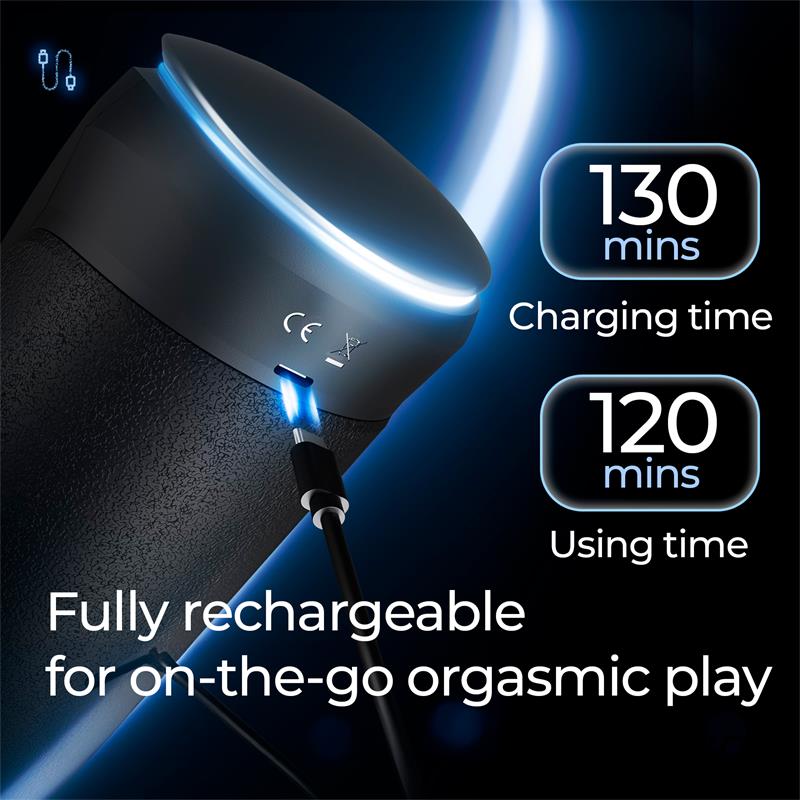 Masturbador con thrusting,vibración y calor Conor - Imagen 11