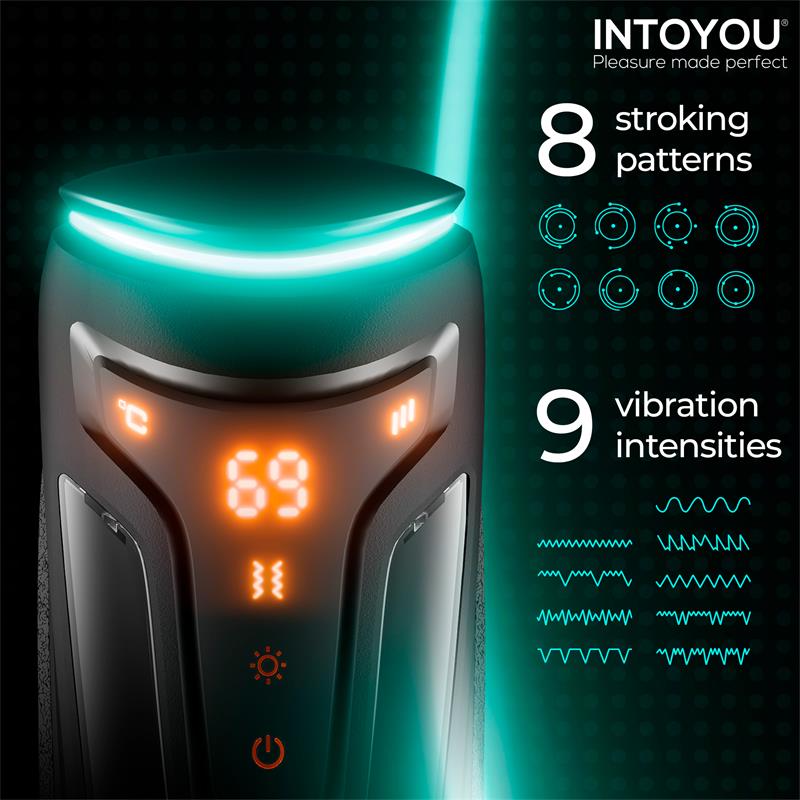 Masturbador con thrusting,vibración y calor Conor - Imagen 12